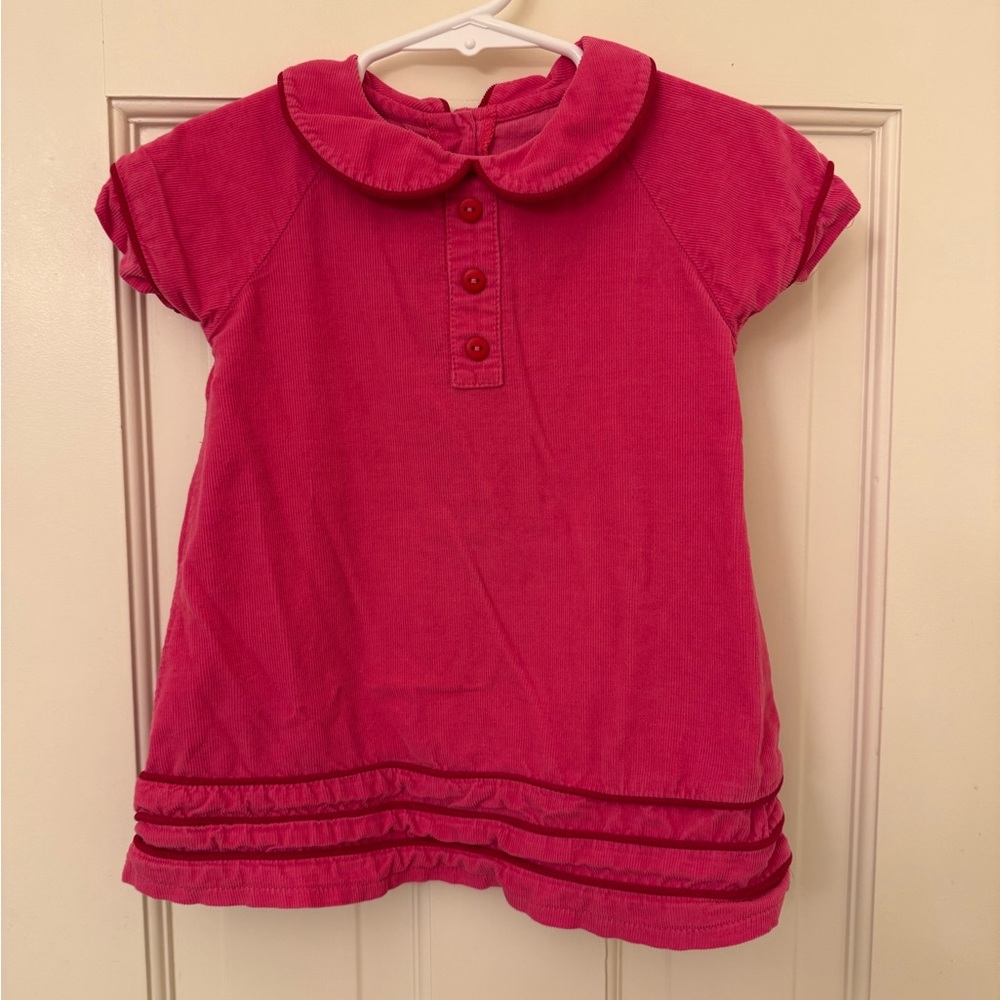 18 MO Valentine bella bliss Pink Corduroy Dress
